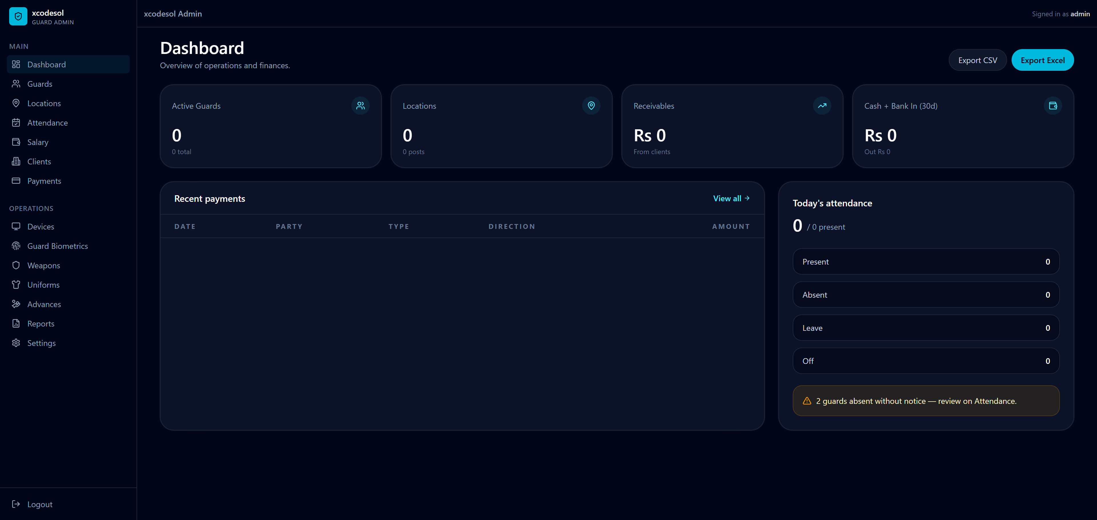 Security Guard App screenshot 1