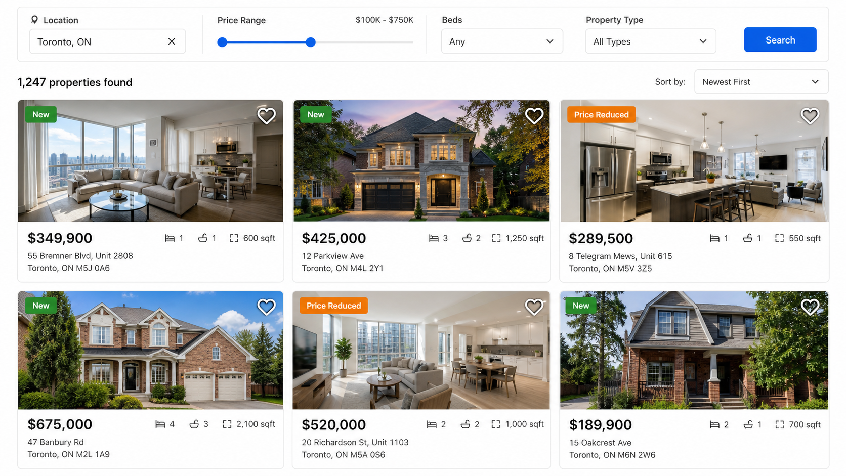 Real Estate Listing Engine